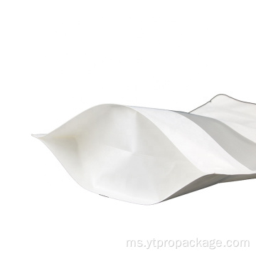 Putih berdiri kantong plastik plastik terbiodegradasi